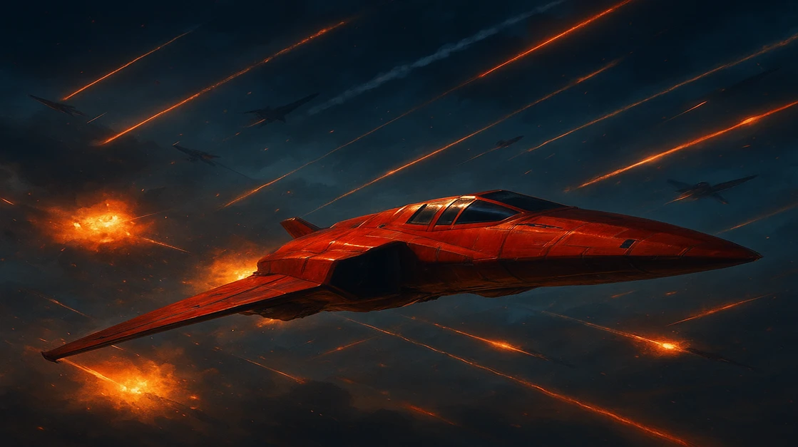 EA77 এভিয়েটর গেমটির একটি তীব্র আকাশযুদ্ধের দৃশ্য, যেখানে যুদ্ধবিমান ও বিস্ফোরণমুখর অ্যাকশন গেমিংয়ের রোমাঞ্চকে প্রকাশ করে।