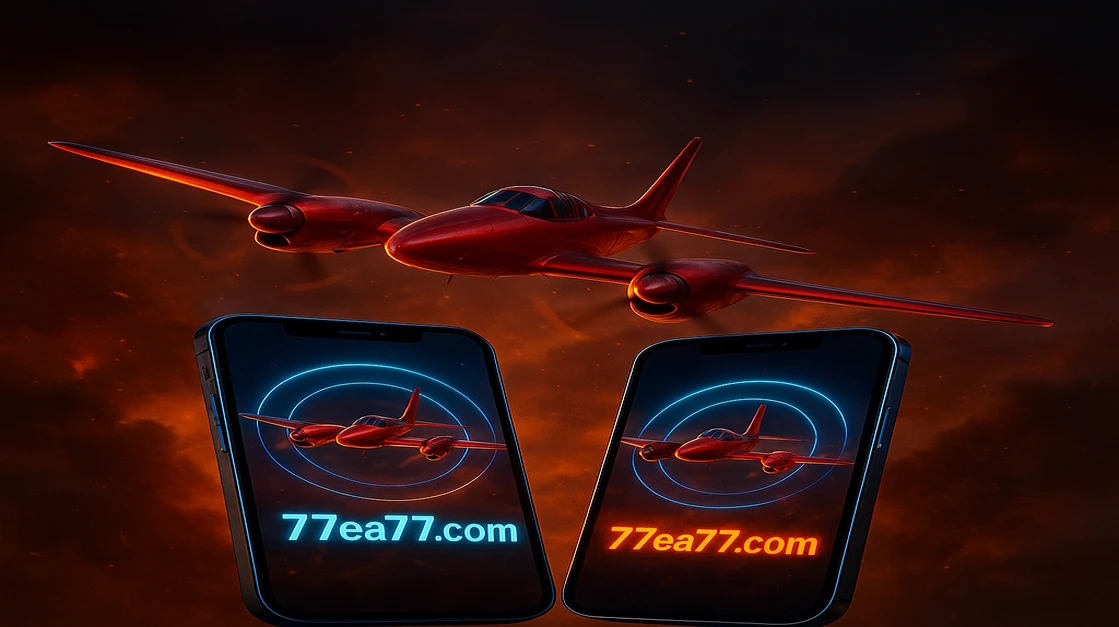 একটি স্মার্টফোনে EA77 এভিয়েটর গেমটি মোবাইল প্ল্যাটফর্মে দেখা যাচ্ছে, চলার পথে গেমিং উপভোগ করার জন্য আদর্শ।